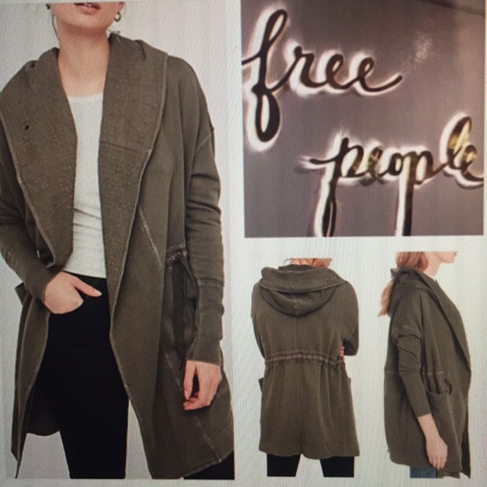 Free People Jacket Wrap Army Green